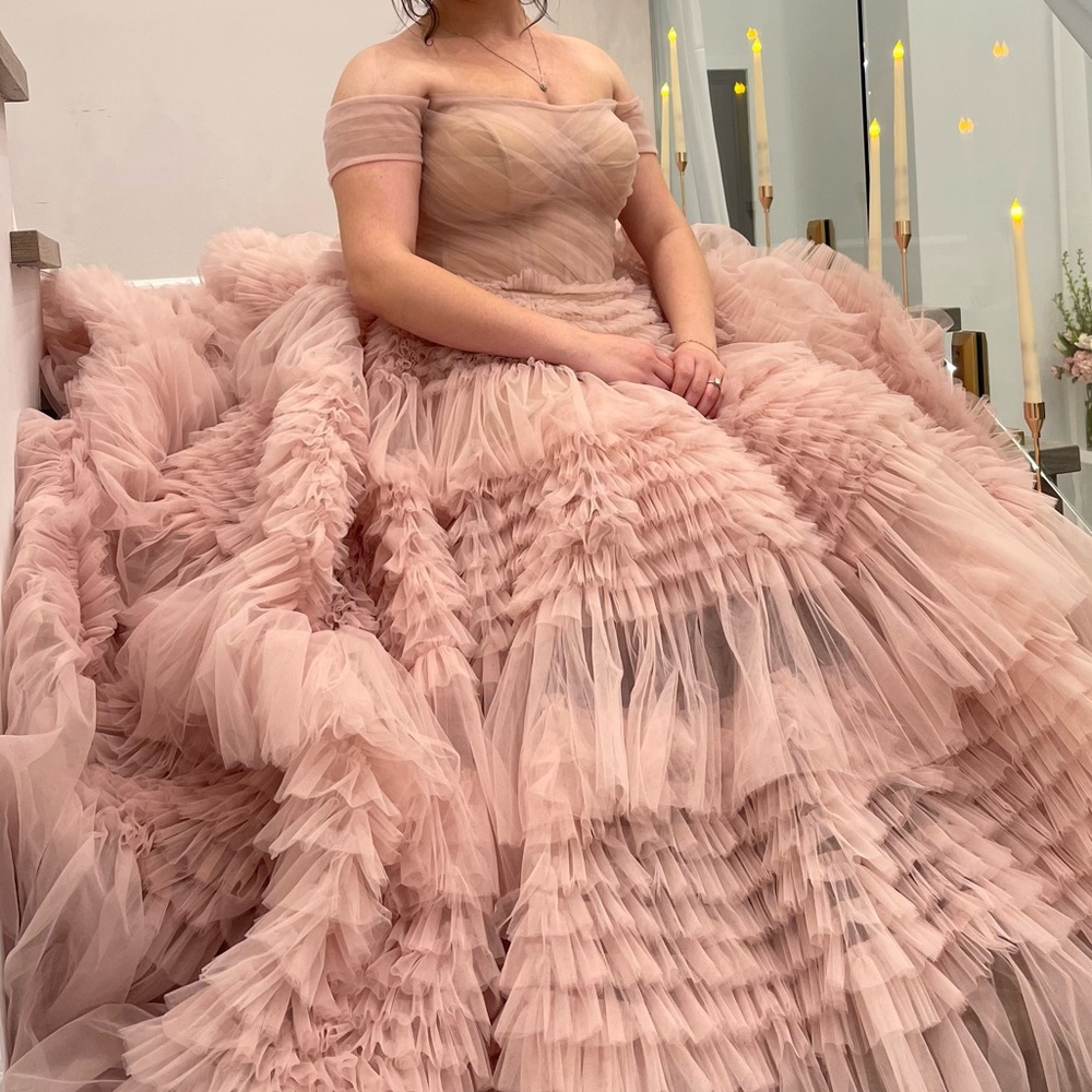 Off the Shoulder Pink dress